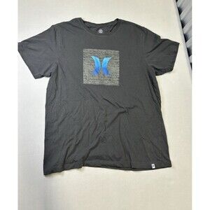 Hurley Shirt Men's X-Large Gray Short Sleeve Surf Brand Graphic Tee Adult Casual